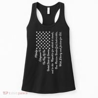 The Pledge of Allegiance American Flag Women's Tank Top thumb 0