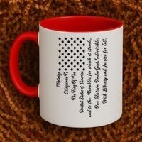 The Pledge of Allegiance American Flag Coffee Mug thumb 2