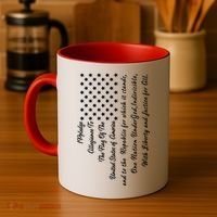 The Pledge of Allegiance American Flag Coffee Mug thumb 4