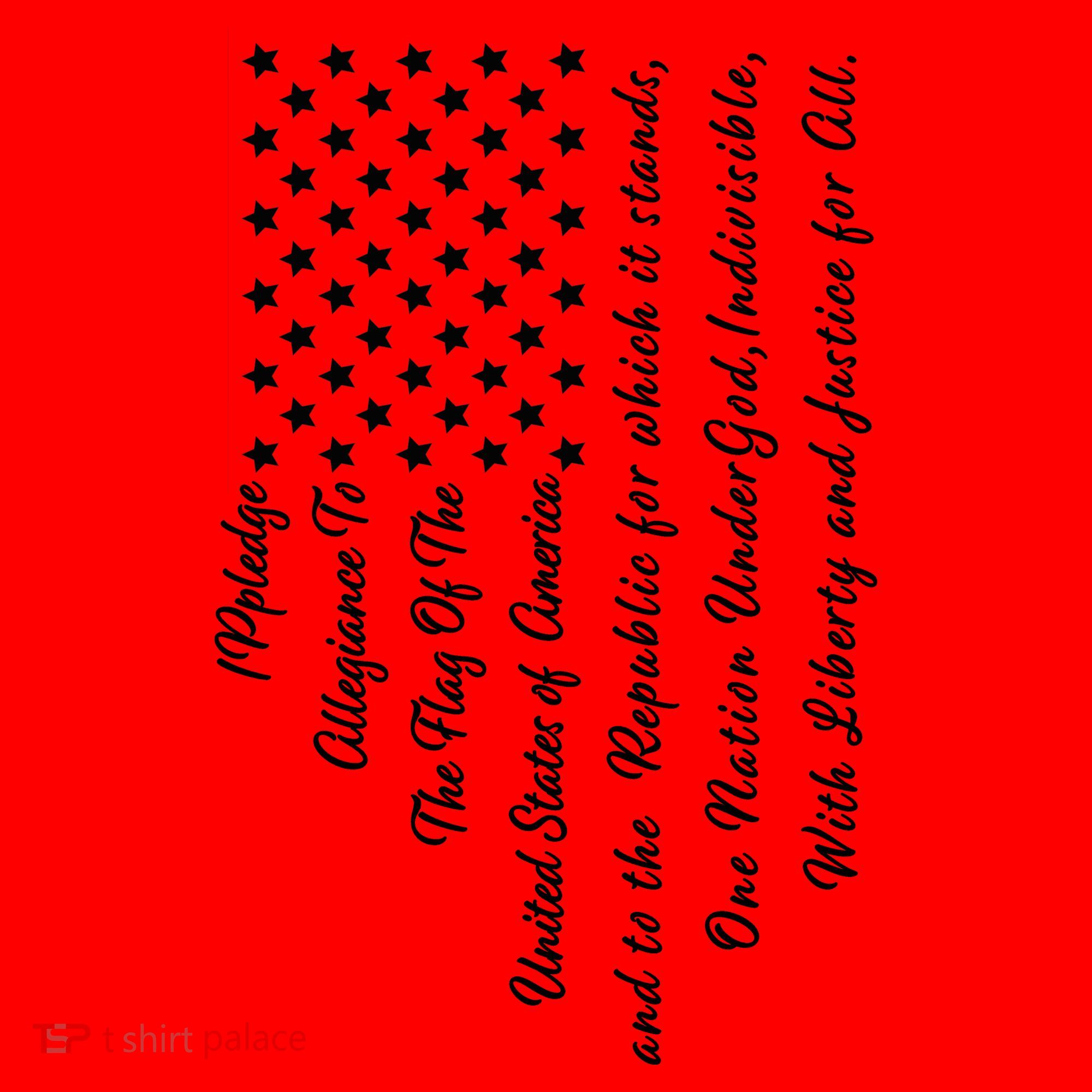 The Pledge of Allegiance American Flag Coffee Mug