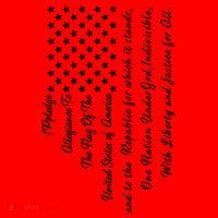 The Pledge of Allegiance American Flag Santa Hat thumb 1