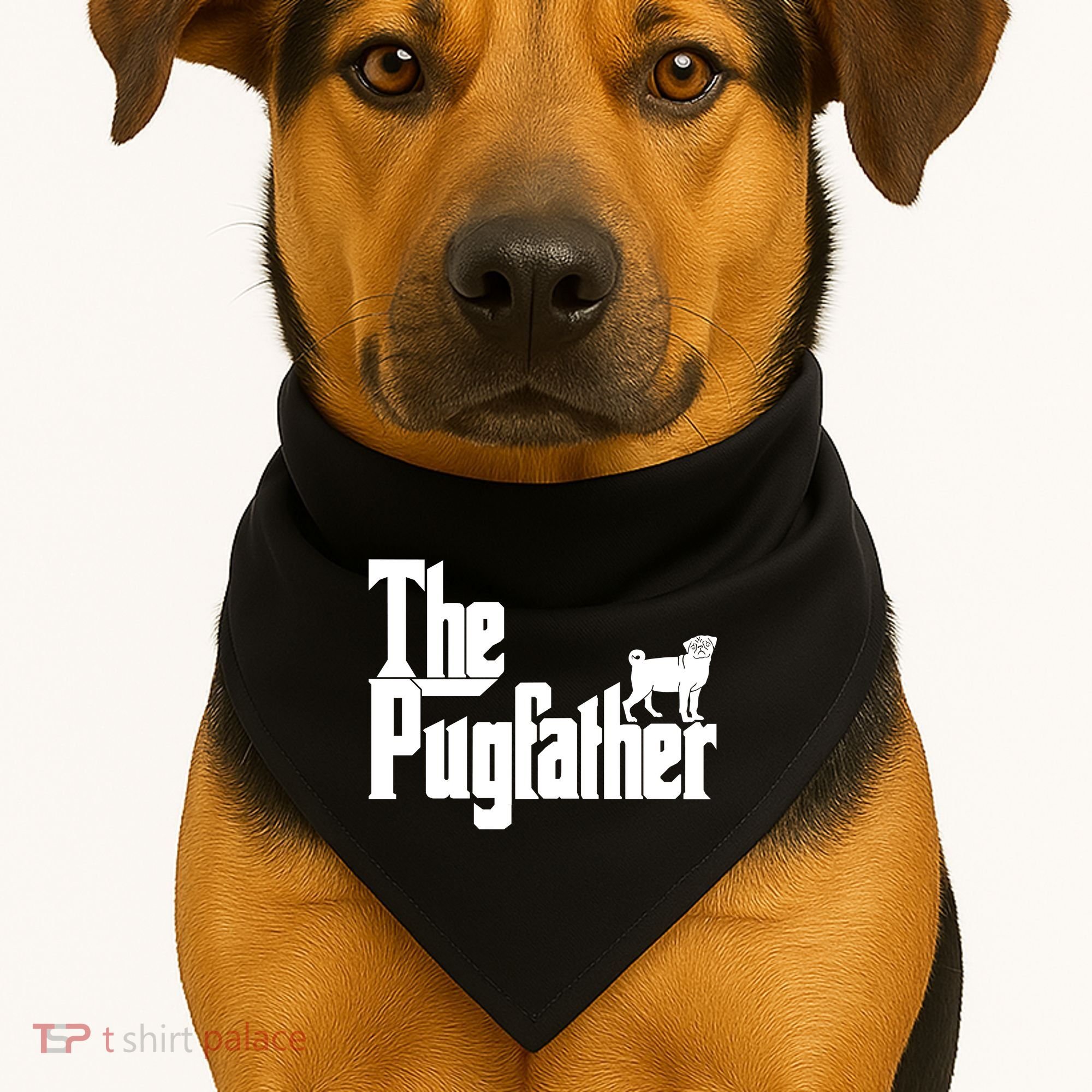 The Pugfather USA-Made Doggie Bandana