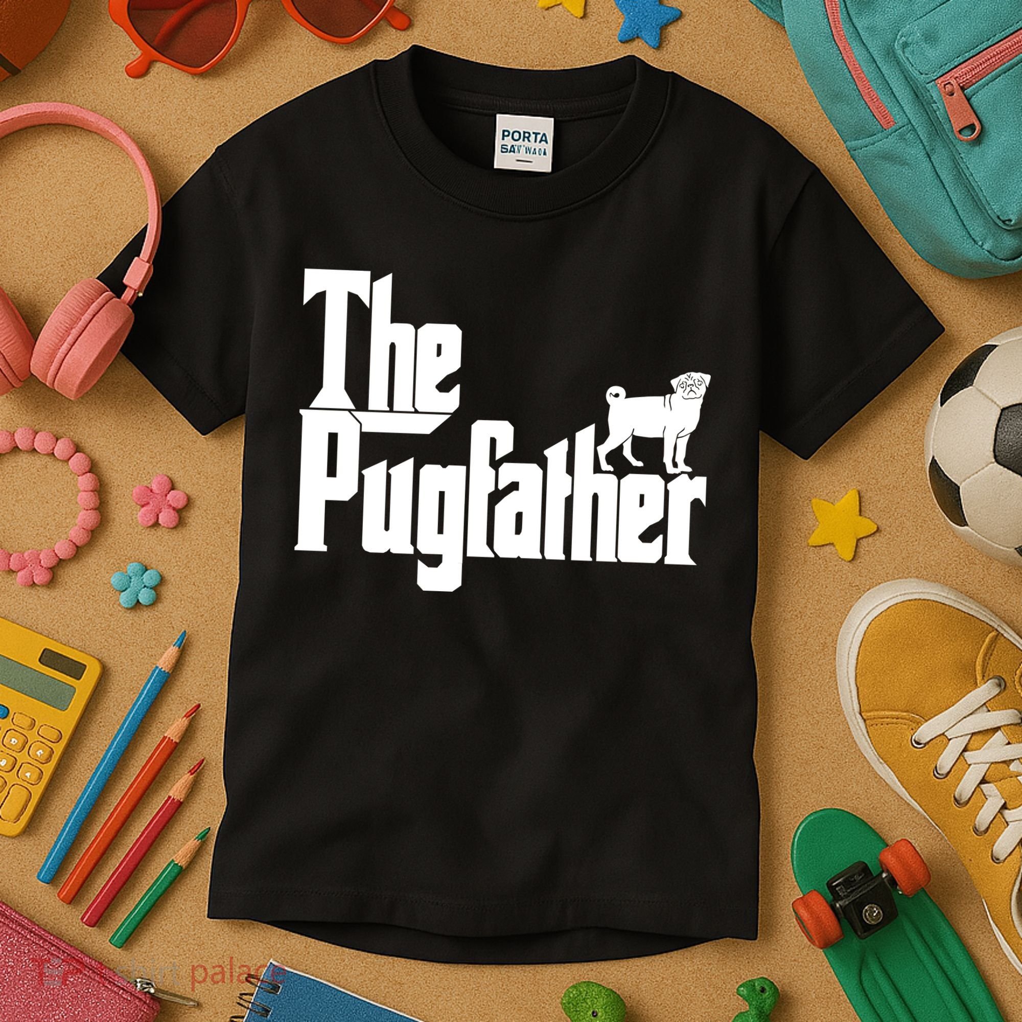 The Pugfather Kids T-Shirt