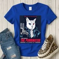 The Purrinator Film Women's T-Shirt thumb 3