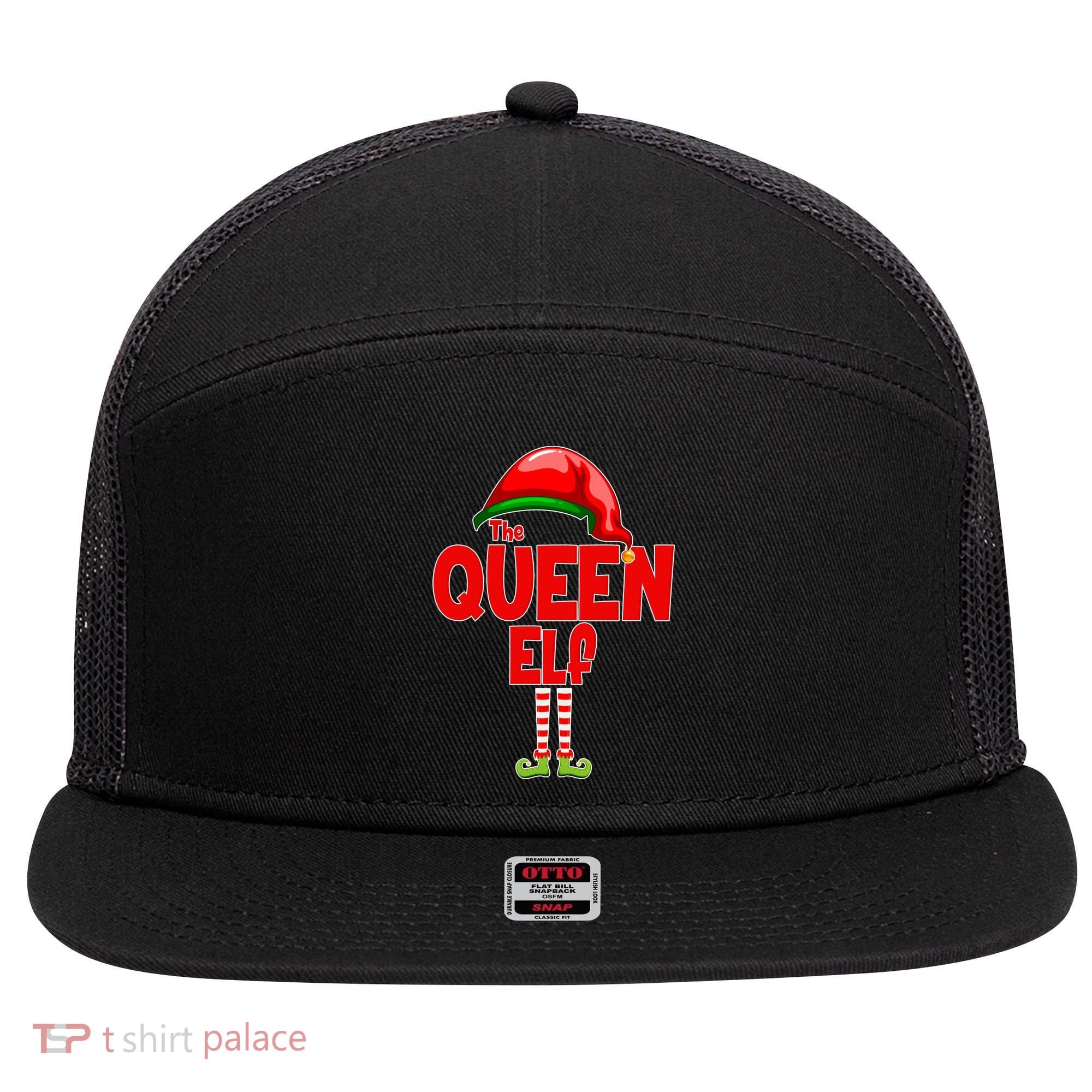 The Queen Elf Christmas 7 Panel Mesh Trucker Snapback Hat