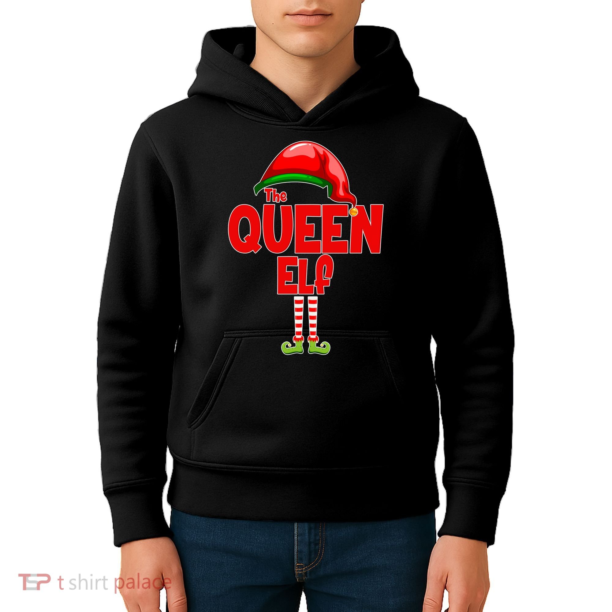 The Queen Elf Christmas Kids Hoodie