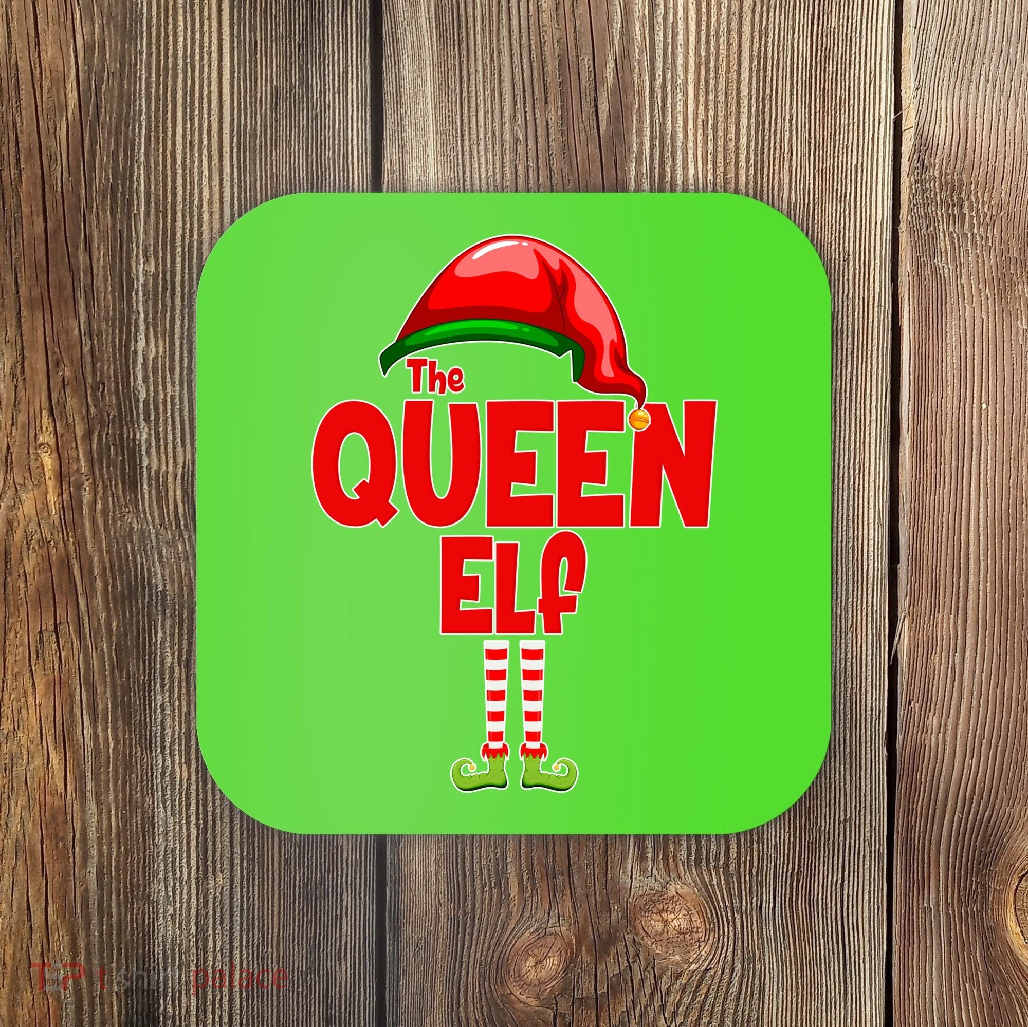 The Queen Elf Christmas Coaster