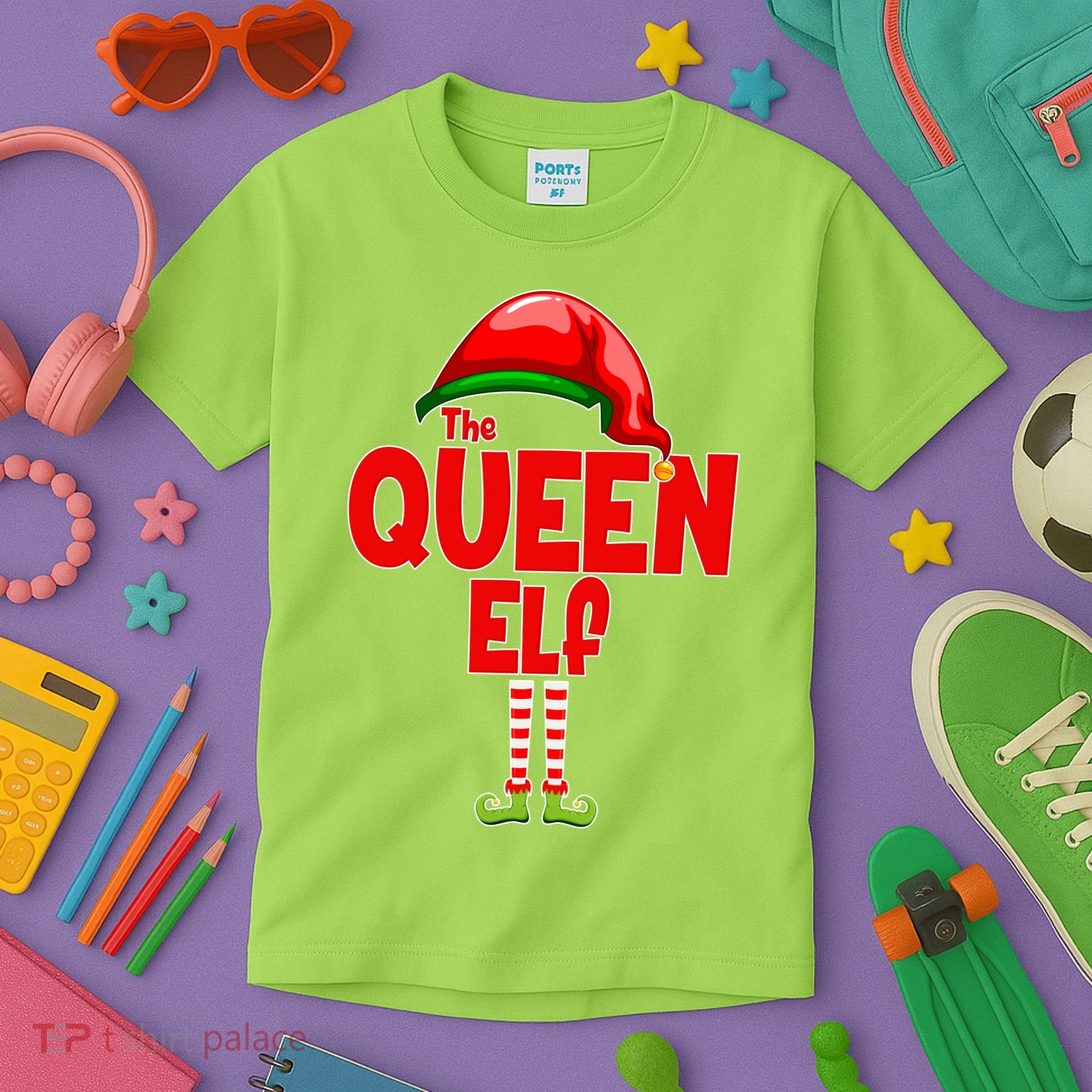 The Queen Elf Christmas Kids T-Shirt