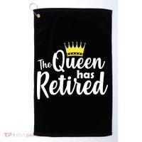 The Queen Has Retired Golf Towel thumb 0