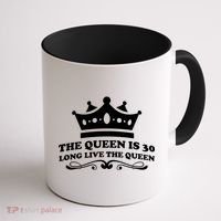 The Queen Is 30 Funny 30th Birthday Coffee Mug thumb 1