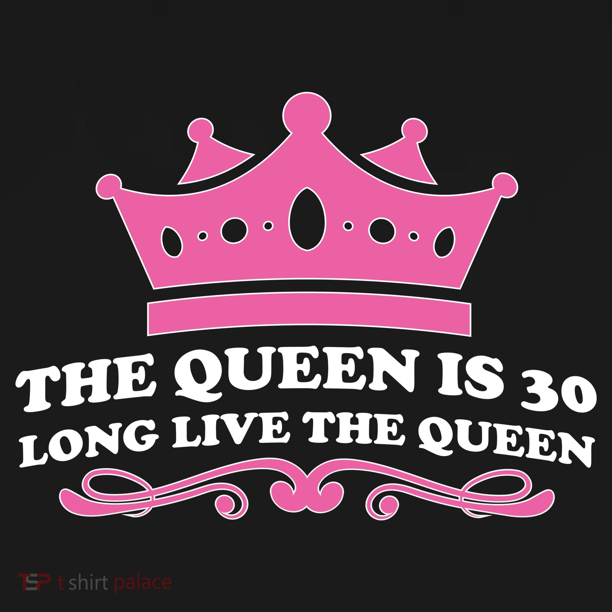 The Queen Is 30 Funny 30th Birthday Coaster