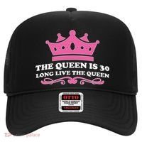 The Queen Is 30 Funny 30th Birthday Hat thumb 0