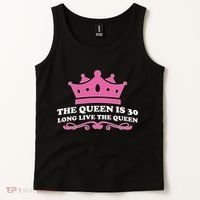 The Queen Is 30 Funny 30th Birthday Tank Top thumb 2