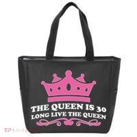 The Queen Is 30 Funny 30th Birthday Tote Bag thumb 0