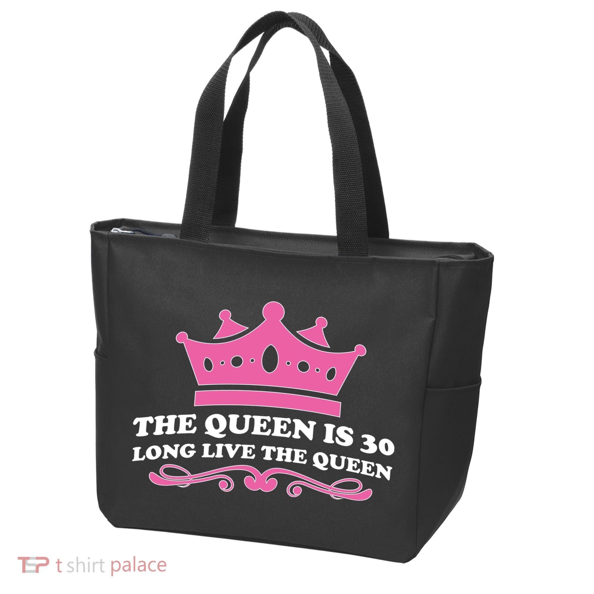 The Queen Is 30 Funny 30th Birthday Tote Bag