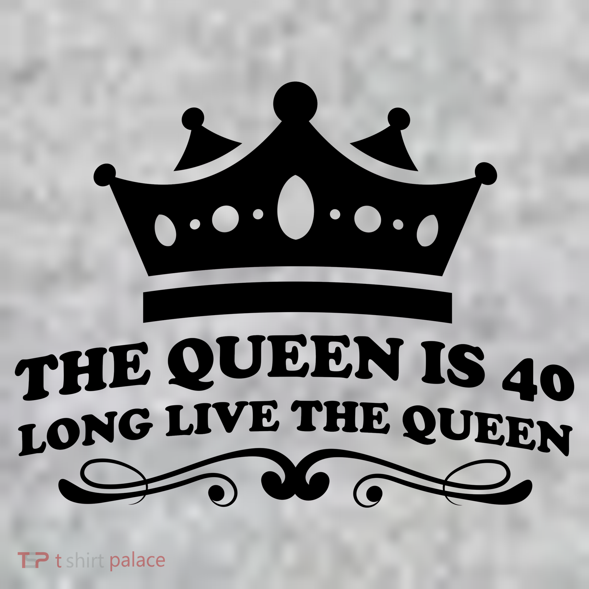 The Queen Is 40 Funny 40th Birthday The Baniff Cuffed Pom Beanie
