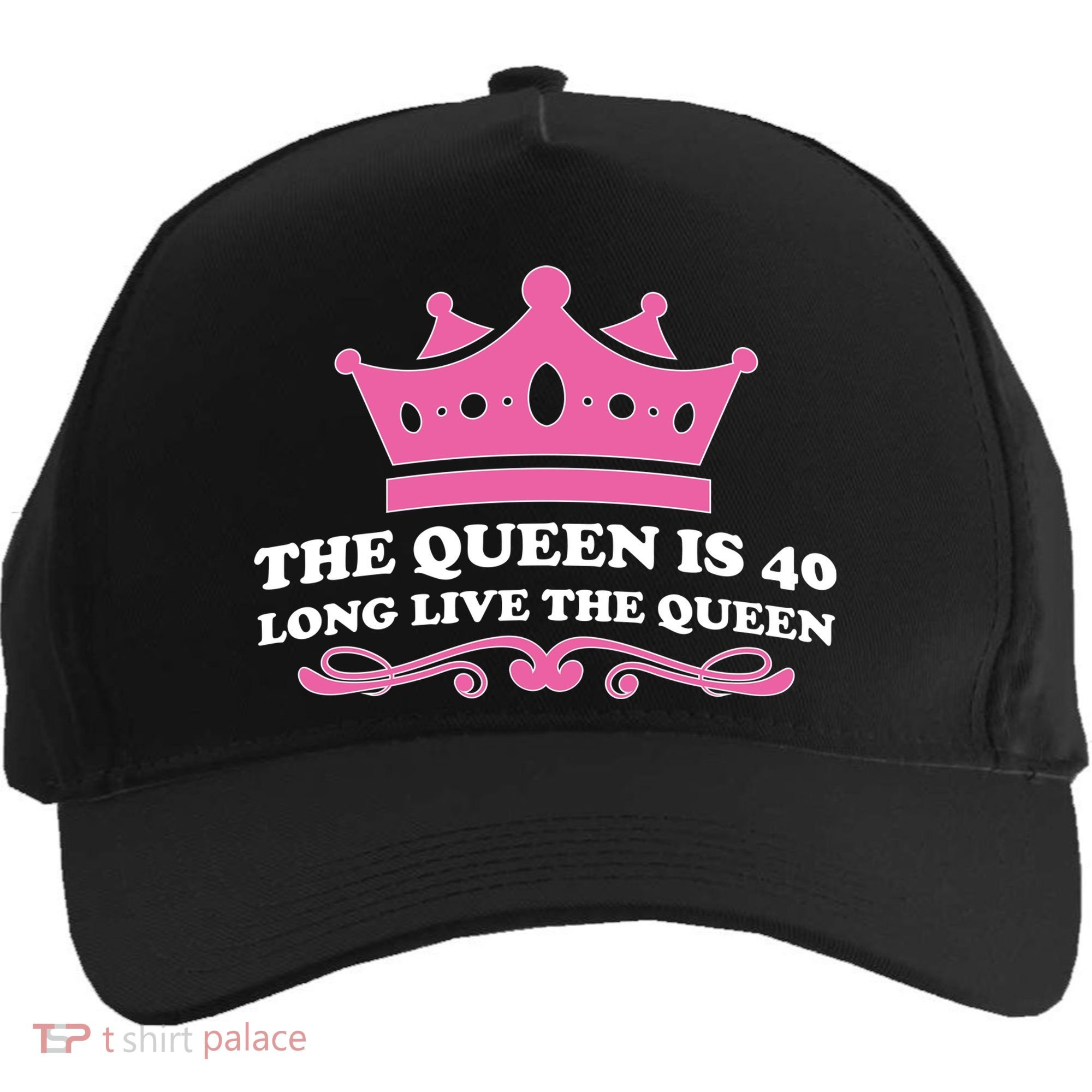 The Queen Is 40 Funny 40th Birthday Five-Panel Snapback Cap