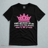 The Queen Is 40 Funny 40th Birthday T-Shirt thumb 5