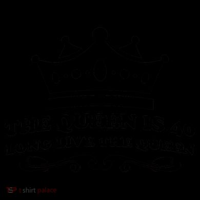The Queen Is 40 Funny 40th Birthday Coffee Mug