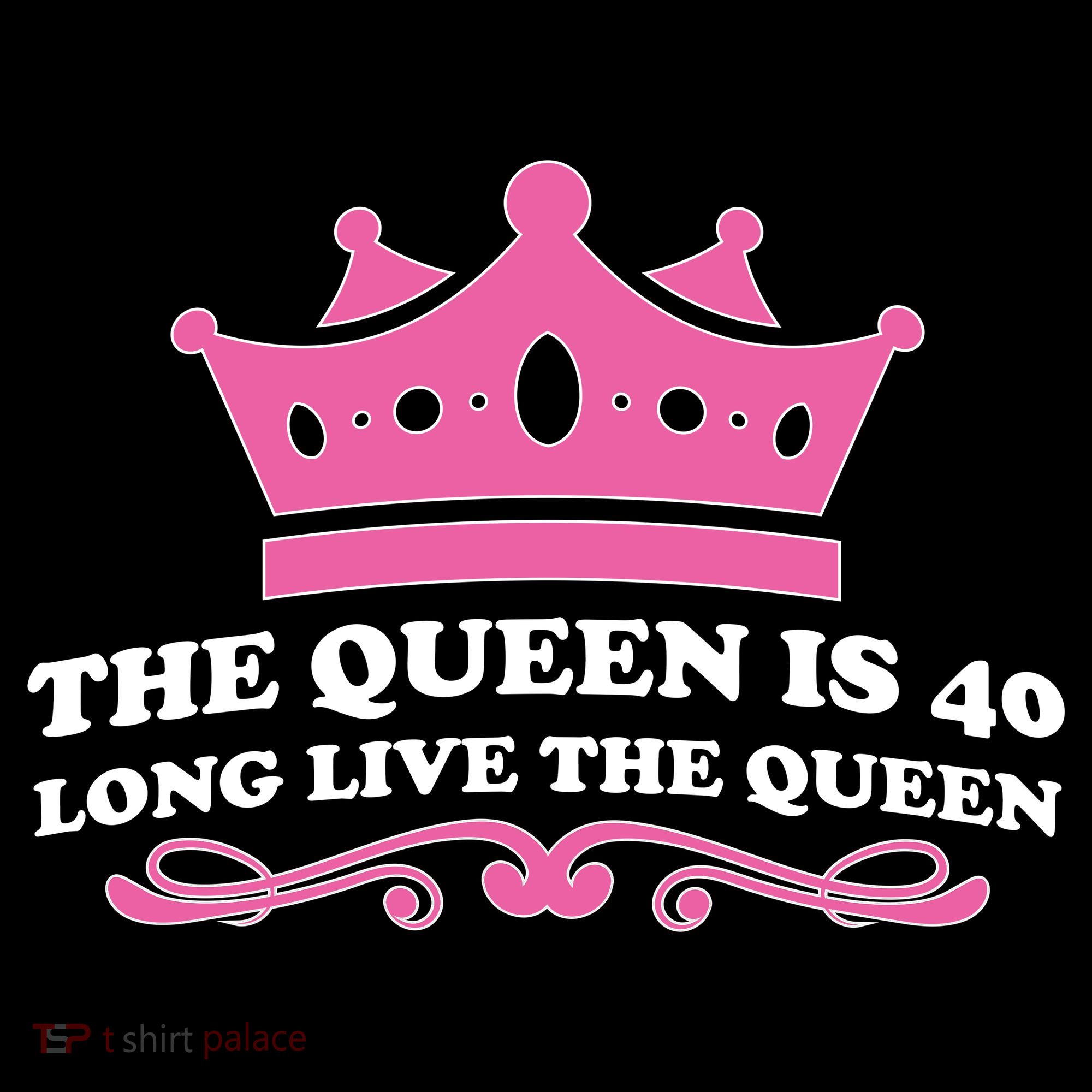 The Queen Is 40 Funny 40th Birthday Women's Hoodie