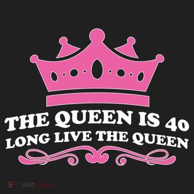 The Queen Is 40 Funny 40th Birthday Urban Oversized Heavyweight T-Shirt