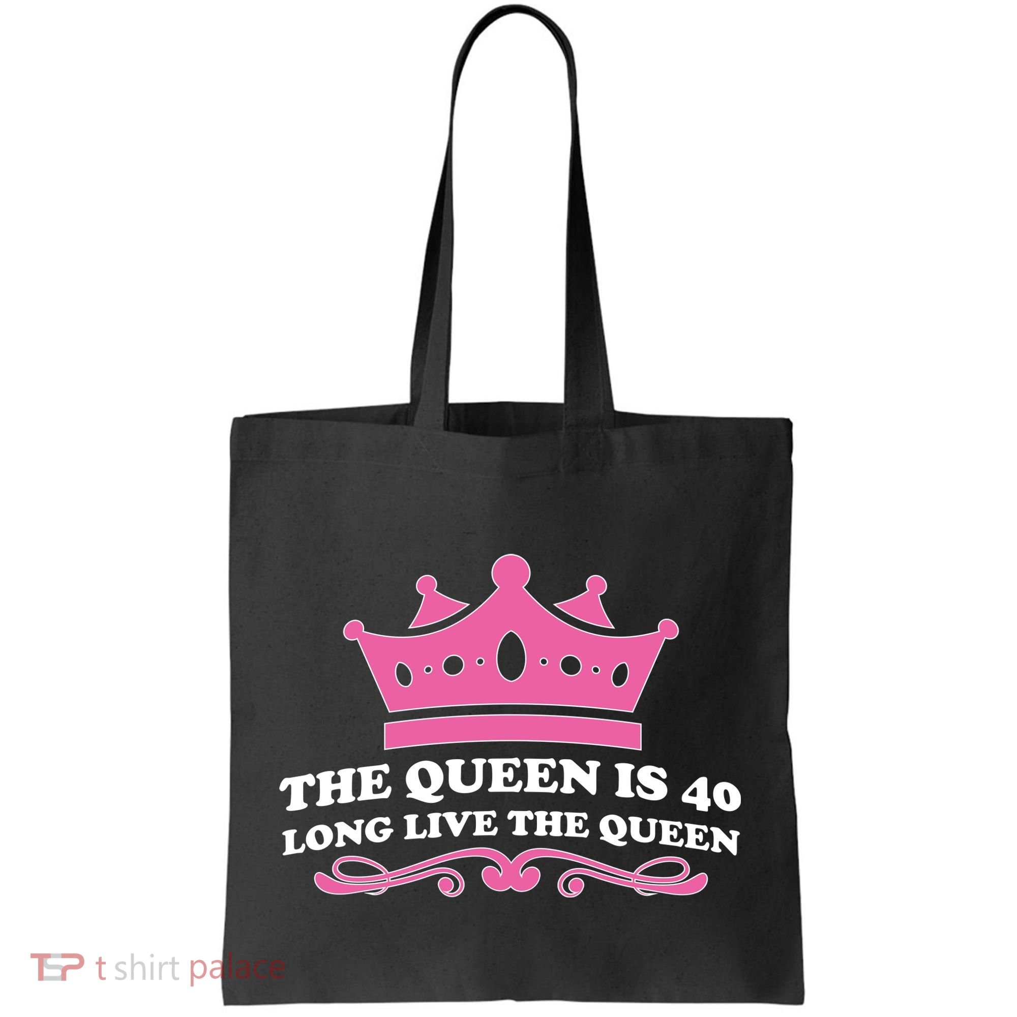The Queen Is 40 Funny 40th Birthday Tote Bag
