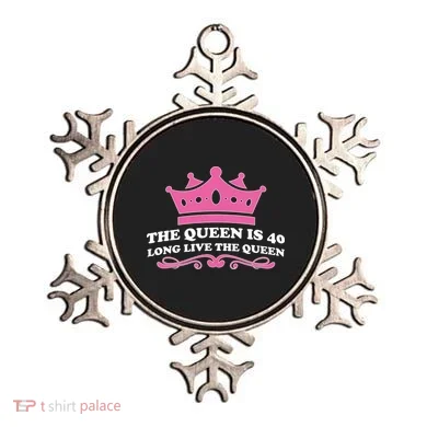 The Queen Is 40 Funny 40th Birthday Ornament