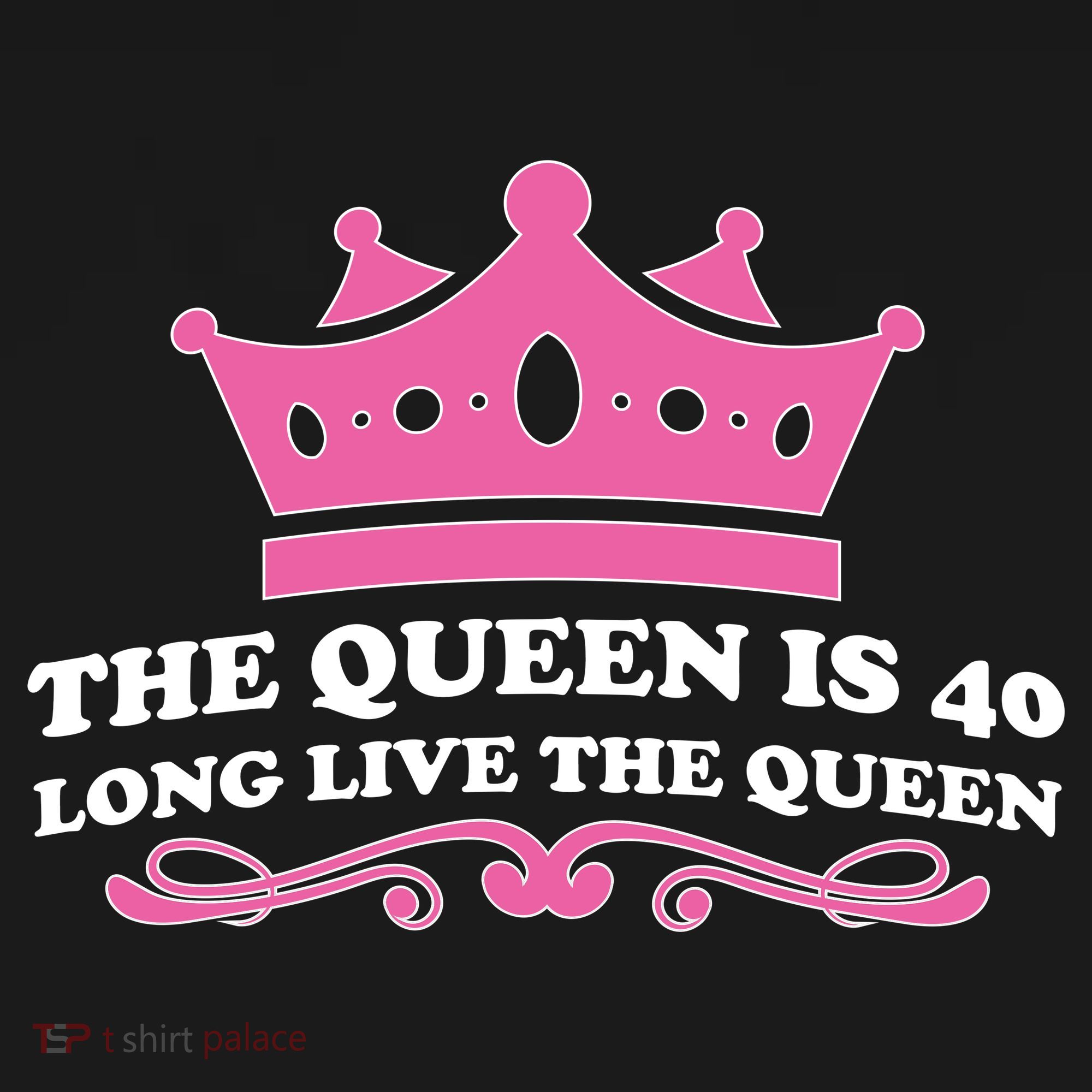 The Queen Is 40 Funny 40th Birthday Women's Perfect Tri Rocker Tank