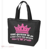 The Queen Is 40 Funny 40th Birthday Tote Bag thumb 3
