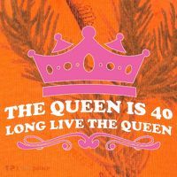 The Queen Is 40 Funny 40th Birthday Kati Licensed 12" Camo Cuffed Beanie thumb 2