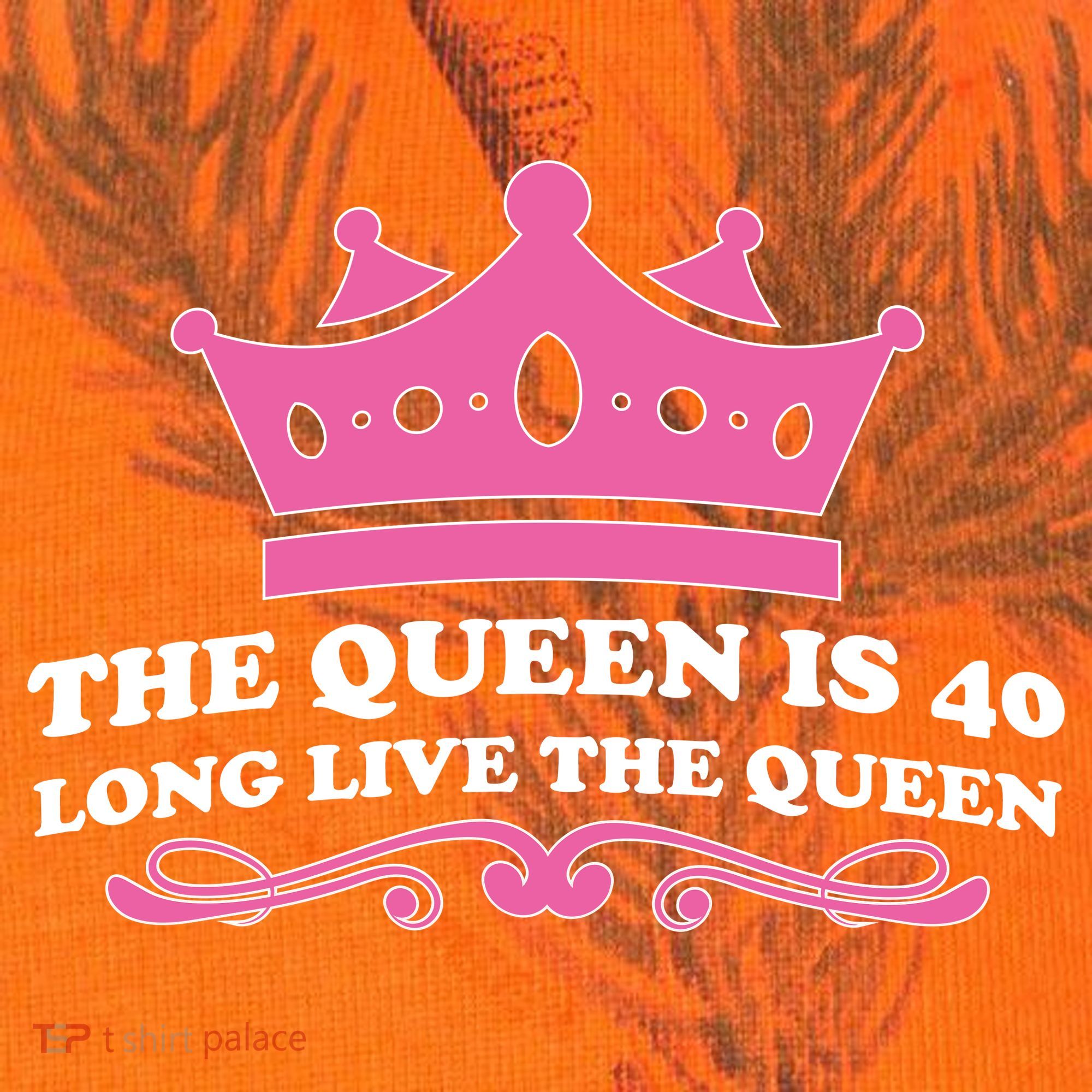 The Queen Is 40 Funny 40th Birthday Kati Licensed 12" Camo Cuffed Beanie