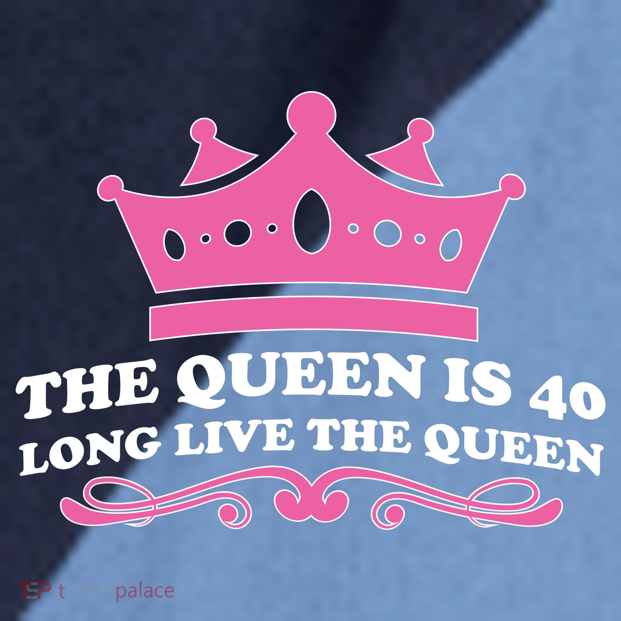 The Queen Is 40 Funny 40th Birthday Raglan Baseball Sleeve Shirt
