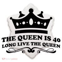 The Queen Is 40 Funny 40th Birthday Ceramic Ornament thumb 2