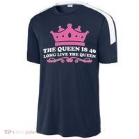 The Queen Is 40 Funny 40th Birthday Sport-Tek Competitor United Soccer Jersey thumb 2
