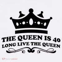 The Queen Is 40 Funny 40th Birthday Comfort Colors Garment-Dyed Hooded Sweatshirt thumb 2