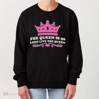 The Queen Is 50 Funny 50th Birthday Women's Sweatshirt thumb 0