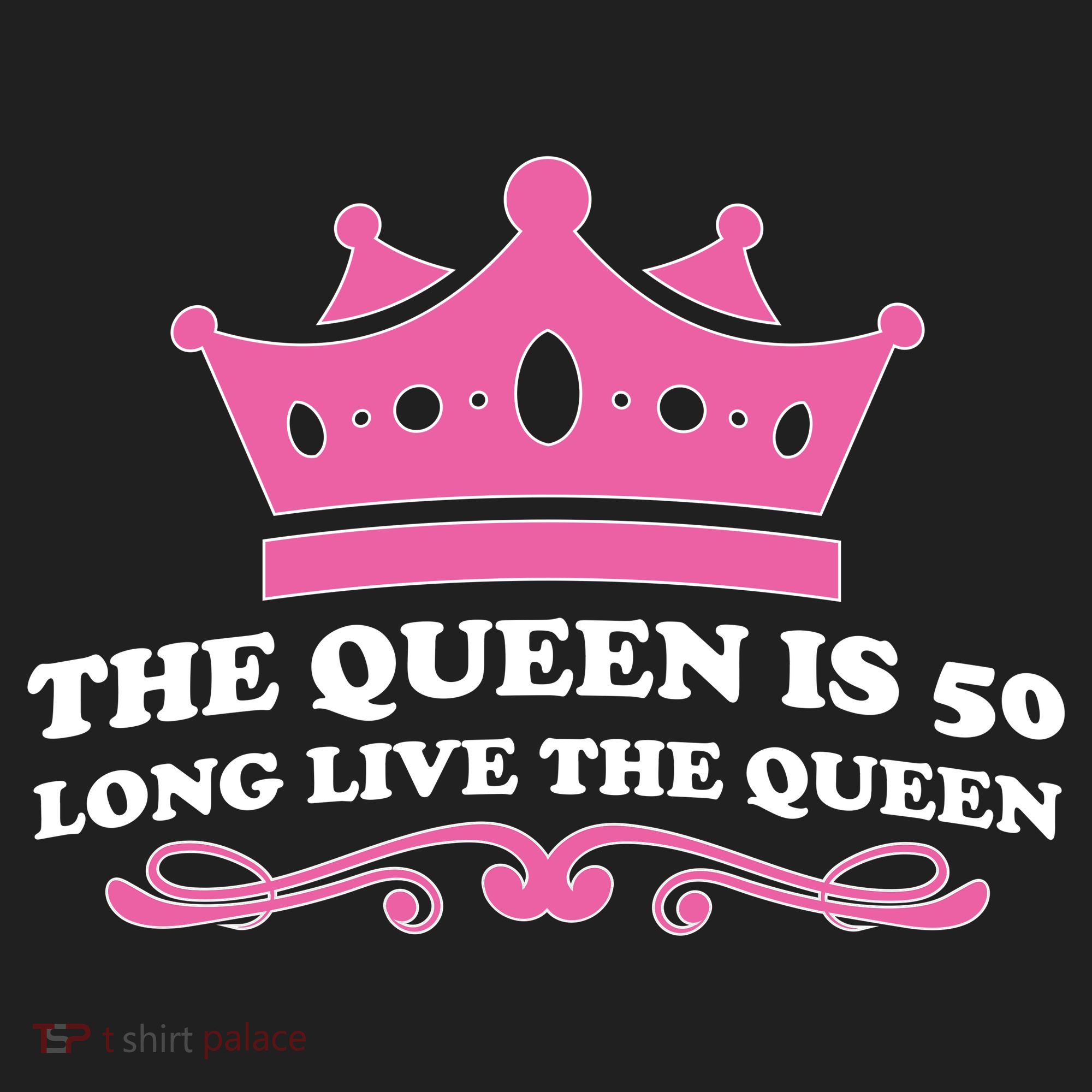 The Queen Is 50 Funny 50th Birthday Women's Sweatshirt