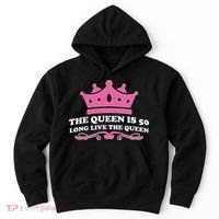 The Queen Is 50 Funny 50th Birthday Hoodie thumb 0