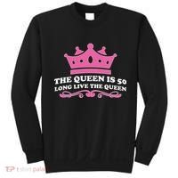 The Queen Is 50 Funny 50th Birthday Sweatshirt thumb 0