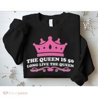 The Queen Is 50 Funny 50th Birthday Sweatshirt thumb 2