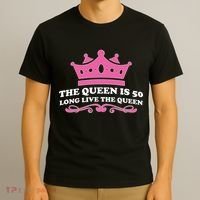 The Queen Is 50 Funny 50th Birthday T-Shirt thumb 3