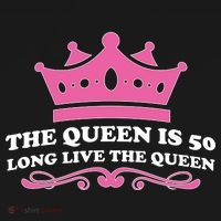 The Queen Is 50 Funny 50th Birthday T-Shirt thumb 7