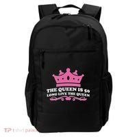The Queen Is 50 Funny 50th Birthday Backpack thumb 0