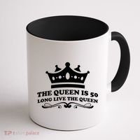 The Queen Is 50 Funny 50th Birthday Coffee Mug thumb 1