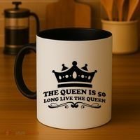 The Queen Is 50 Funny 50th Birthday Coffee Mug thumb 4