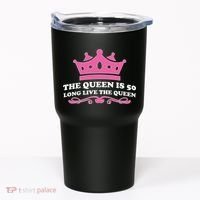 The Queen Is 50 Funny 50th Birthday Tumbler thumb 0