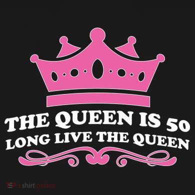 The Queen Is 50 Funny 50th Birthday Tall Hoodie