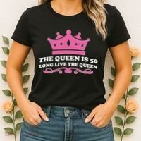 The Queen Is 50 Funny 50th Birthday Women's T-Shirt thumb 2