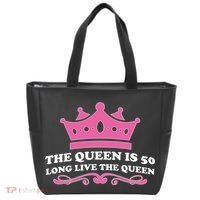 The Queen Is 50 Funny 50th Birthday Tote Bag thumb 0