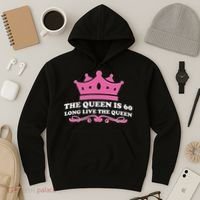 The Queen Is 60 Funny 60th Birthday Hoodie thumb 3